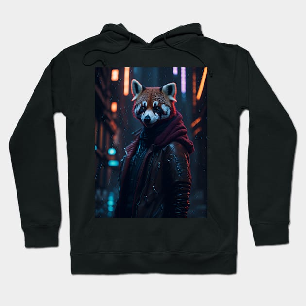 Red Panda Rain Rebel Hoodie by star trek fanart and more